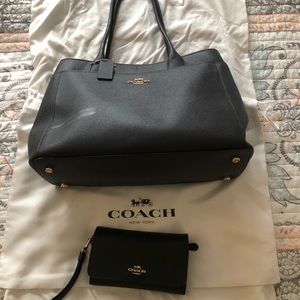 Coach Coach Crossgrain Mid Tote & Wristlet Wallet